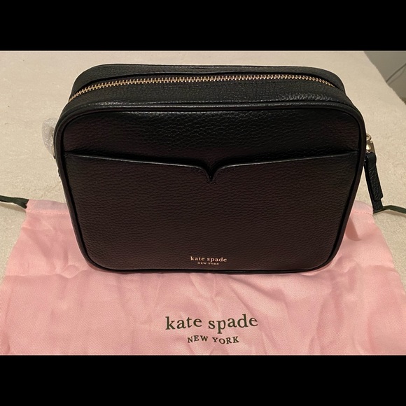 Kate spade black leather camera bag. New - Picture 7 of 16